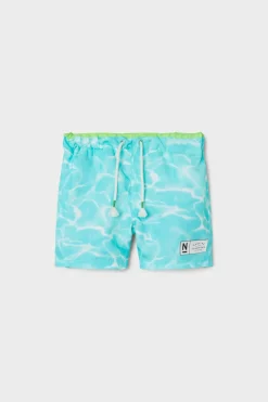 Name it Fato de banho para menino estampado azul New