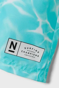 Name it Fato de banho para menino estampado azul New