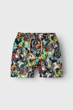 Name it Fato de banho para menino estampado azul New