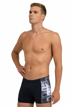 Arena Fato de banho short homem Overlap preto New