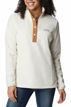 Columbia Forro polar com fecho de pressão médio Benton Springs™ para homem bege Fashion