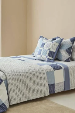 Textura Funda Nórdica Patchwork azul Clearance