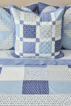 Textura Funda Nórdica Patchwork azul Clearance
