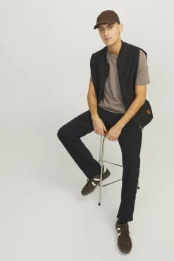 Jack & Jones Jeans com corte afunilado preto Discount