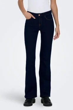 JDY Jeans flare de cintura subida azul Best