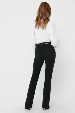JDY Jeans flare tiro alto cinzento Outlet