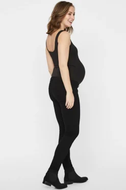 Mamalicious Jeans s maternity Better Cotton preto Best