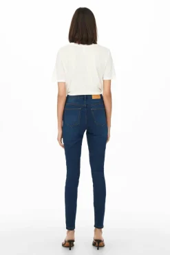JDY Jeans skinny cintura subida azul Clearance