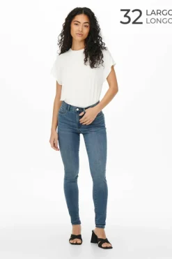JDY Jeans skinny tiro alto azul Best