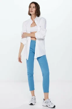 Springfield Jeans Slim Cropped Cor azul Clearance
