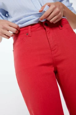 Springfield Jeans Slim Cropped Cor vermelho Online