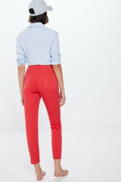 Springfield Jeans Slim Cropped Cor vermelho Online