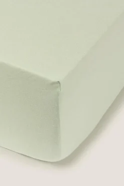Textura Lençol de baixo malha algodão verde Sale
