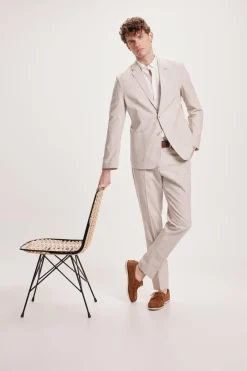 Milano Linho americano Estampado branco Outlet