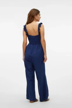Mamalicious Macacão de alças 7/8 maternity azul Best
