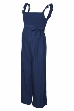 Mamalicious Macacão de alças 7/8 maternity azul Best
