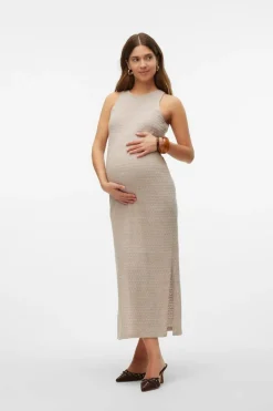 Mamalicious Macacão de alças 7/8 maternity bege New