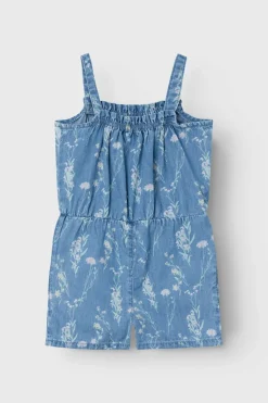 Name it Macacão denim para menina azul Best