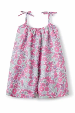 Springfield Kids Macacão flores menina rosa New