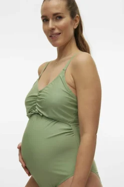 Mamalicious Maiô preto maternity verde Discount