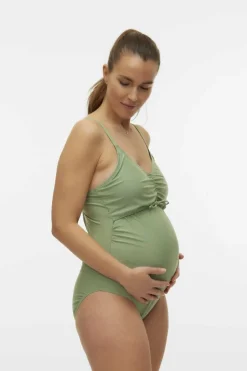 Mamalicious Maiô preto maternity verde Discount