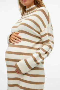 Mamalicious Malha de gola para maternity cru New