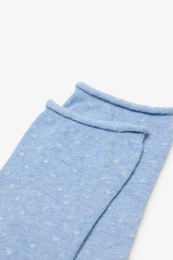 Milano Meias mini bolinhas Azul claro Discount