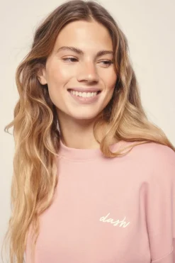 Dash and Stars Moletom de Sweatshirt piqué rosa Hot