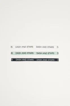 Dash and Stars Pack 3 bandoletes antideslizantes azul impressão New