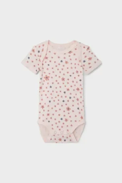 Name it Pack de 3 bodies manga curta rosa Fashion