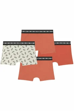 DIM Pack de 3 boxers de menino estampados com cintura elástica vermelho Sale