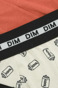 DIM Pack de 3 boxers de menino estampados com cintura elástica vermelho Sale