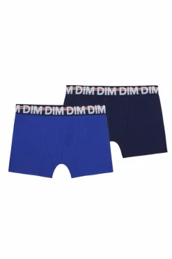 DIM Pack de 2 bóxer de niño de algodón elástico estampado Discount