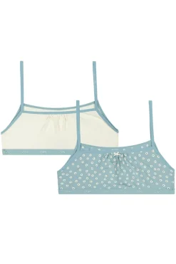 DIM Pack de 2 tops de menina estampados azul Online
