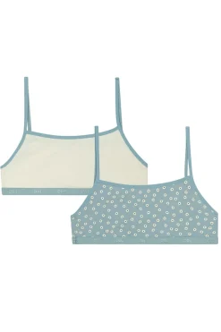 DIM Pack de 2 tops de menina estampados azul Online