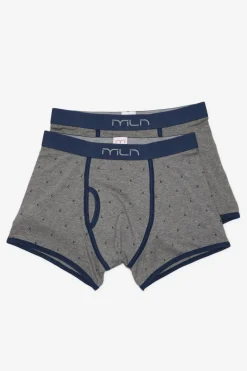 Milano Pack de boxers com estampa fantasia Cinzento oscuro Online