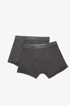 Milano Pacote de boxers de fantasia Cinzento oscuro Outlet
