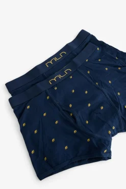 Milano Pacote de boxers de fantasia de rugby Marinho Discount