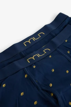 Milano Pacote de boxers de fantasia de rugby Marinho Discount