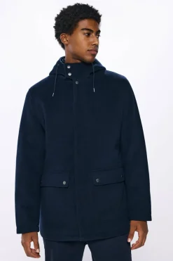 Springfield Parka mistura de lã azul Best