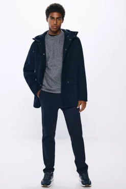 Springfield Parka mistura de lã azul Best