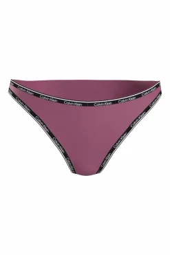 Calvin Klein Parte de baixo de biquíni com perna alta Logo Tape. rosa Discount