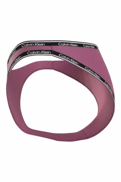 Calvin Klein Parte de baixo de biquíni com perna alta Logo Tape. rosa Discount