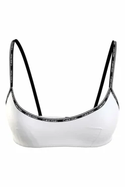Calvin Klein Parte de cima de biquíni de corpete Logo Tape. branco Sale