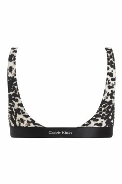 Calvin Klein Parte de cima do biquíni de corpete - CK Refined estampado Hot