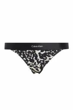Calvin Klein Partes de abaixo do biquíni tipo brasileiro - CK Refined estampado Discount