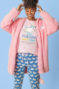 Mr. Wonderful Pijama feminino Mr.Wonderful Unicorn rosa Discount