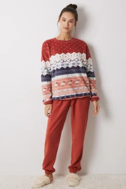 Women'secret Pijama longo e polar de lã Snoopy estampado Clearance