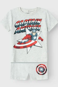 Name it Pijama verão menino Capitão América cinzento Online