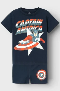 Name it Pijama verão menino Capitão América azul Discount